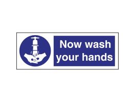 Vogue 'Now wash your hands' bord