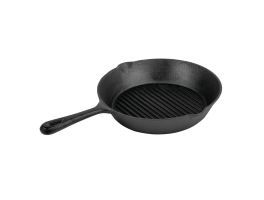 Vogue ronde gietijzeren inductie grillpan 26,7cm
