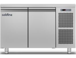 MASTER 2P - Geventileerde koelwerkbank 2 deurs GN1/1 - BxDxH - 1300 x 700 x 850 mm TEFCOLD