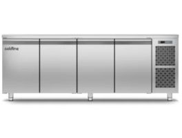 MASTER 4P - Geventileerde koelwerkbank 4 deurs GN1/1 - BxDxH - 2260 x 700 x 900 mm TEFCOLD