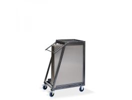 Stainless steel workingtable Trolley for 5 Stainless steel foldingtable, 88x65x113cm (BxTxH), T91200