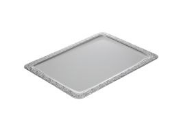 APS RVS serveerschaal met versierde rand 42x31cm