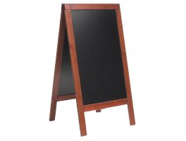 Securit Duplo stoepbord mahonie 135x70cm