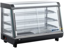 RCR-136 HOT - Warmhoud vitrine 4 zijden glas - BxDxH - 904 x 486 x 636 mm TEFCOLD