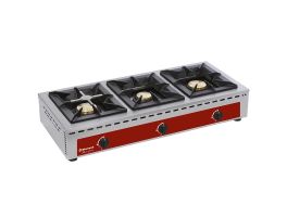 Brander, tafelmodel - 3 branders (7+5+7 kW)