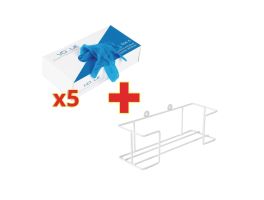 BULKVOORDEEL Vinyl handschoenen gepoederd L + GRATIS houder (500 stuks)