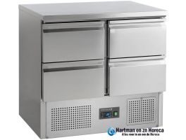 SA914 - Saladette-koelwerkbank GN1/1 met laden - BxDxH-900 x 700 x 877 mm TEFCOLD