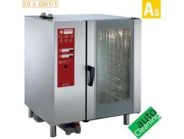 Electrische oven met boiler, stoom en convectie 10x GN 1/1+ Cleaning