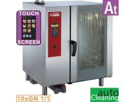 Gasoven "TOUCH" met boiler, stoom en convectie 10xGN1/1+ Cleaning