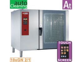 Gasoven "TOUCH" met boiler, stoom en convectie 10xGN2/1+ Cleaning