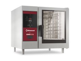 Electrische oven directe stoom en convectie, 6x GN 1/1+Cleaning