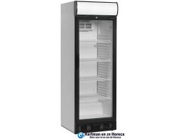 SCU1280CP - Flessenkoeler met glazen scharnierdeur en Led verlichte kap - BxDxH-595 x 640 x 1775 mm TEFCOLD, www.hartmanenznhoreca.nl