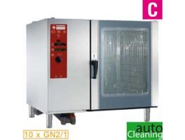 Gas oven directe stoom en convectie 10x GN2/1 met "automatic cleaning system"