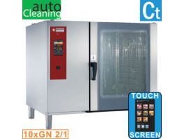 Elektrische oven "TOUCH" met boiler, stoom en convectie 10xGN2/1+ Cleaning