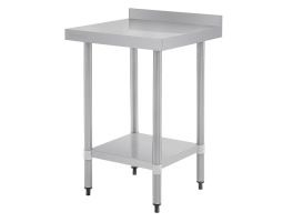 Vogue RVS werktafel met achteropstand 90x60x60cm