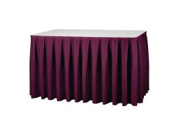 Tafelrok Boxpleat bordeaux