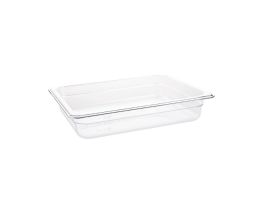 Vogue polycarbonaat bak transparant GN 1/2 65mm