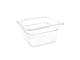 Vogue polycarbonaat 1/6 gastronorm container 100mm transparant