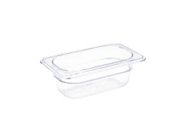 Vogue polycarbonaat bak transparant GN1/9 65mm