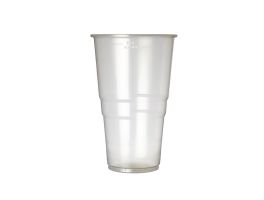 eGreen kunststof disposable bierbeker 590ml tot vulstreep (1000 stuks)