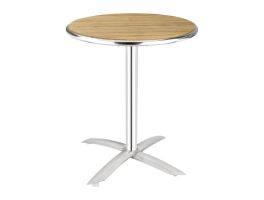 Bolero ronde tafel met kantelbaar essenhouten blad 60cm