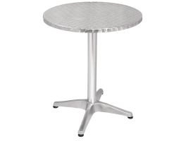 Bolero Bistro ronde RVS tafel 60cm grijs