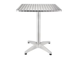 Bolero alumiminium tafel met RVS blad 60cm