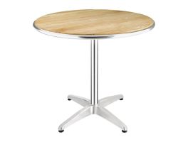 Bolero ronde tafel met essenhouten blad 80cm