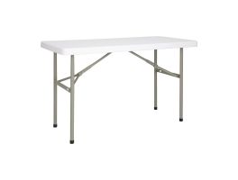 U543 - Bolero rechthoekige inklapbare tafel 122cm wit