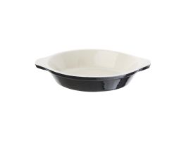 Vogue ronde gratineerschaal zwart 0,4L