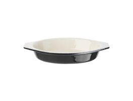 Vogue ovale gratineerschaal zwart 0,65L