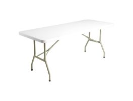 U579 - Bolero rechthoekige inklapbare tafel grijs 1,83m