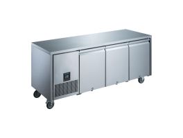 Polar U-serie driedeurs koelwerkbank 420L