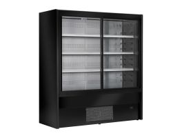 Zoin Cervinho Multideck Display Zwart Met Schuifdeuren 1000mm