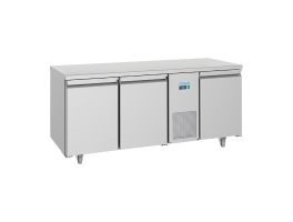 Polar U-Serie Energiezuinige 3-deurs Koelwerkbank 474Ltr