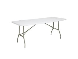 Bolero rechthoekige inklapbare tafel 6ft wit