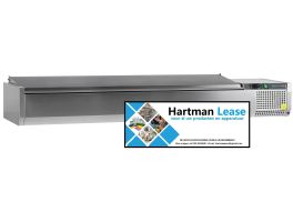 VK38-200 S/S LID - Opzetkoeling GN1/3 met RVS klep - BxDxH-2000 x 395 x 260 mm TEFCOLD, www.hartmanenznhoreca.nl