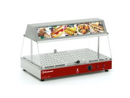 Verwarmd uitstalraam met lichtbak
