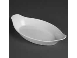 Olympia Whiteware ovale gratineerschalen 29x16,6cm (6 stuks)