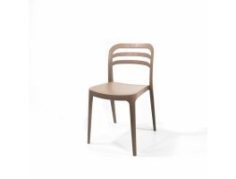 Wave Chair Sande Beige, Stackable Chair Plastic, 50927