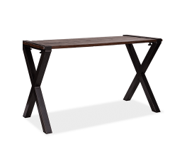 Old Dutch Table with Barnwood-Tabletop, high, X-Frame, 220x80x110 cm (BxTxH), 30220HX