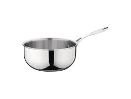 Vogue roestvrij staal & aluminium drielaagse geflarede sauteerpan 20cm