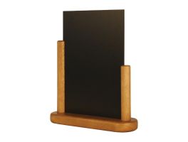 Securit tafelkrijtbordje teak 28x20cm