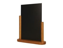 Securit tafelkrijtbordje teak 32x27cm